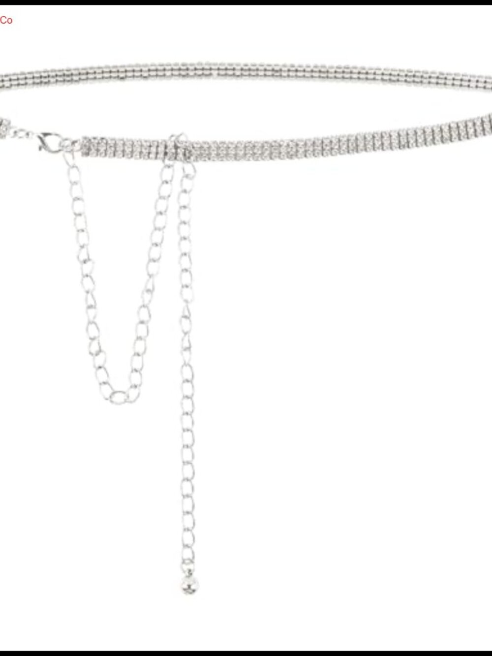 Crystal Rhinestone Waist Buckle Belt Metal Chain Dress Accessory Wedding Party